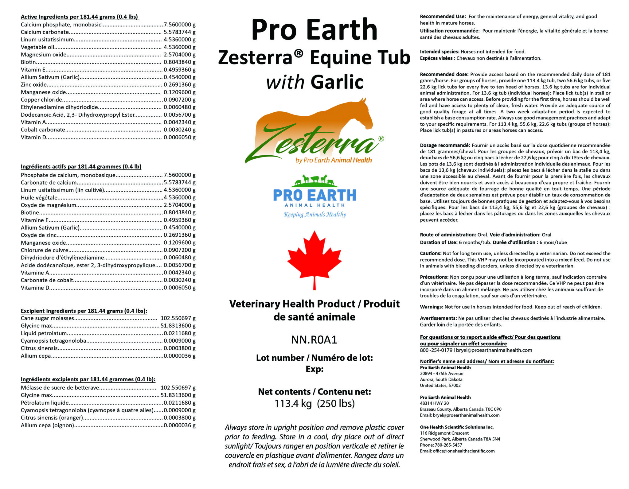 Zesterra Pro Earth Animal Health