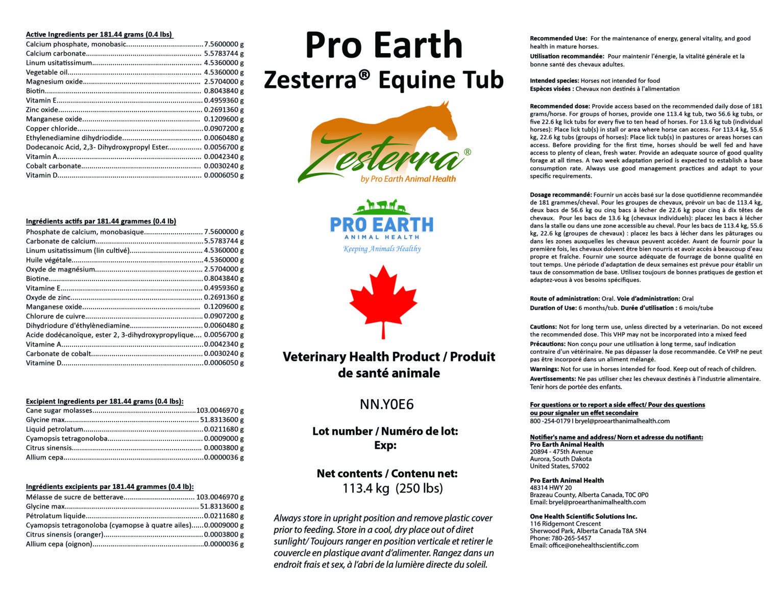 Zesterra Pro Earth Animal Health